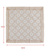 Maxbell Embroidered Lace Tablecloth Retro Table Cloth Party Decor Golden 85x85cm - Aladdin Shoppers