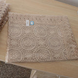 Maxbell Embroidered Lace Tablecloth Retro Table Cloth Party Decor Golden 85x85cm - Aladdin Shoppers