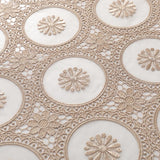 Maxbell Embroidered Lace Tablecloth Retro Table Cloth Party Decor Golden 85x85cm - Aladdin Shoppers