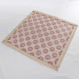 Maxbell Embroidered Lace Tablecloth Retro Table Cloth Party Decor Wine Red 110x110cm - Aladdin Shoppers