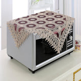 Maxbell Embroidered Lace Tablecloth Retro Table Cloth Party Decor Wine Red 85x85cm - Aladdin Shoppers