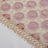Maxbell Embroidered Lace Tablecloth Retro Table Cloth Party Decor Wine Red 85x85cm - Aladdin Shoppers