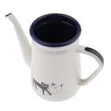 Maxbell Enamel Teapot Loose Tea Leaf Infuser Tea Pot Coffee Tea Pot Kettle 1100ml - Aladdin Shoppers