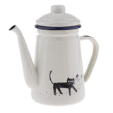 Maxbell Enamel Teapot Loose Tea Leaf Infuser Tea Pot Coffee Tea Pot Kettle 1100ml - Aladdin Shoppers