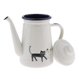 Maxbell Enamel Teapot Loose Tea Leaf Infuser Tea Pot Coffee Tea Pot Kettle 1100ml - Aladdin Shoppers
