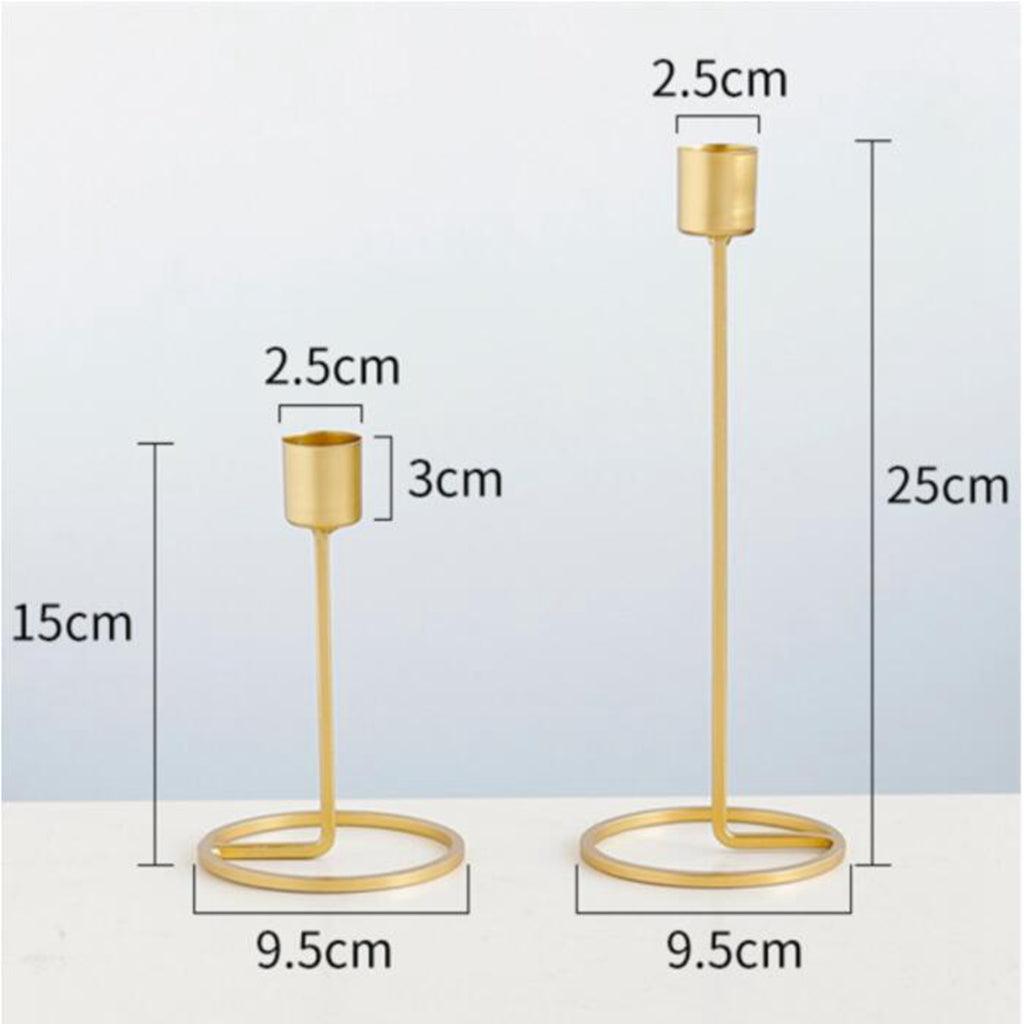Maxbell European Style Iron Candle Holder for Home Wedding Special Events Decor L - Aladdin Shoppers