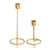 Maxbell European Style Iron Candle Holder for Home Wedding Special Events Decor L - Aladdin Shoppers