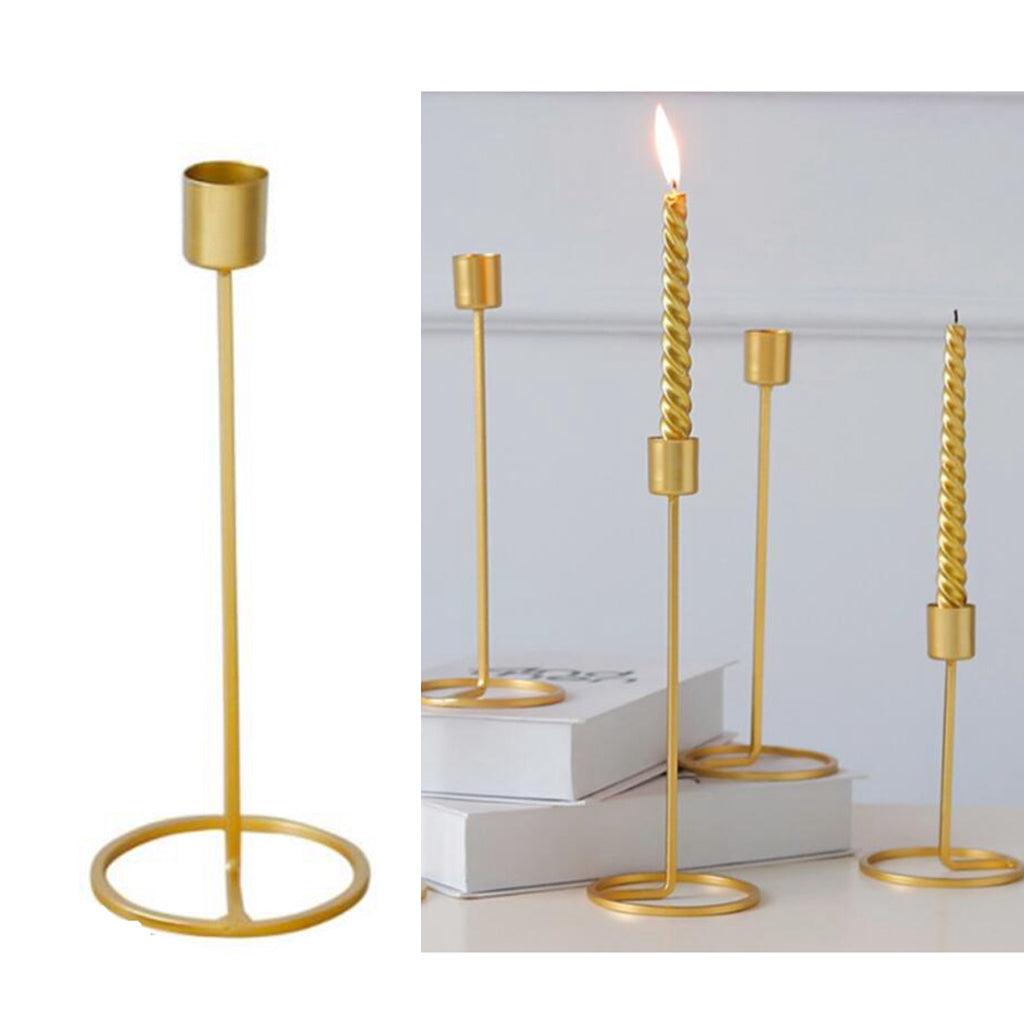 Maxbell European Style Iron Candle Holder for Home Wedding Special Events Decor L - Aladdin Shoppers