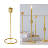 Maxbell European Style Iron Candle Holder for Home Wedding Special Events Decor L - Aladdin Shoppers