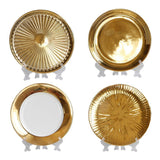 Maxbell European Style Luxury Ceramic Decorative Plates with Plate Rack Home Decor A - Aladdin Shoppers