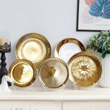 Maxbell European Style Luxury Ceramic Decorative Plates with Plate Rack Home Decor A - Aladdin Shoppers
