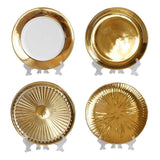 Maxbell European Style Luxury Ceramic Decorative Plates with Plate Rack Home Decor A - Aladdin Shoppers