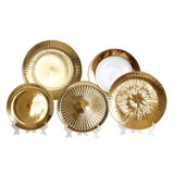Maxbell European Style Luxury Ceramic Decorative Plates with Plate Rack Home Decor B - Aladdin Shoppers