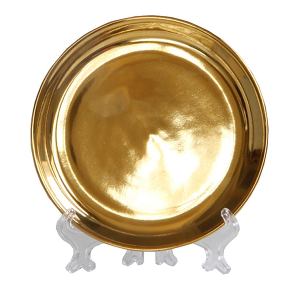 Maxbell European Style Luxury Ceramic Decorative Plates with Plate Rack Home Decor B - Aladdin Shoppers