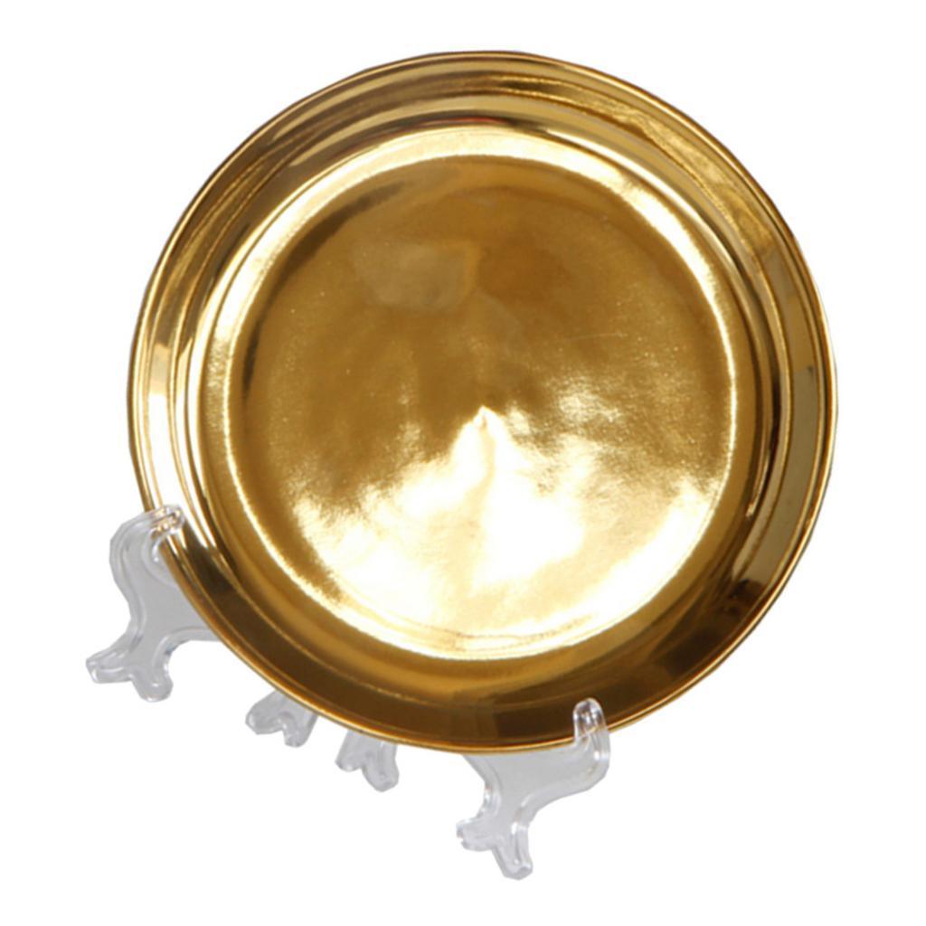 Maxbell European Style Luxury Ceramic Decorative Plates with Plate Rack Home Decor B - Aladdin Shoppers