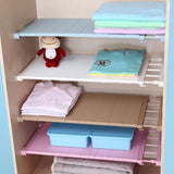 Maxbell Expandable Shelf Closet Organizer Storage Adjustable Rack Rod Pink 50-80cm - Aladdin Shoppers