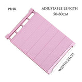 Maxbell Expandable Shelf Closet Organizer Storage Adjustable Rack Rod Pink 50-80cm - Aladdin Shoppers