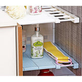Maxbell Expandable Shelf Closet Organizer Storage Adjustable Rack Rod Pink 50-80cm - Aladdin Shoppers