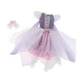 Maxbell Fairy Party Gown Dress Gray Tops Bowknot Collar For 1/4 BJD Doll Outfit - Aladdin Shoppers