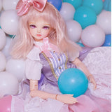 Maxbell Fairy Party Gown Dress Gray Tops Bowknot Collar For 1/4 BJD Doll Outfit - Aladdin Shoppers