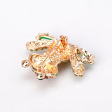 Maxbell Fancy Insect Frog Brooch Wedding Bouquet Accessory Enamel Crystal Pin Brooch - Aladdin Shoppers