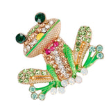 Maxbell Fancy Insect Frog Brooch Wedding Bouquet Accessory Enamel Crystal Pin Brooch - Aladdin Shoppers