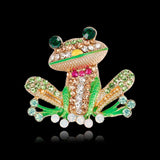 Maxbell Fancy Insect Frog Brooch Wedding Bouquet Accessory Enamel Crystal Pin Brooch - Aladdin Shoppers
