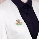 Maxbell Fancy Insect Frog Brooch Wedding Bouquet Accessory Enamel Crystal Pin Brooch - Aladdin Shoppers