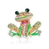 Maxbell Fancy Insect Frog Brooch Wedding Bouquet Accessory Enamel Crystal Pin Brooch - Aladdin Shoppers