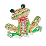 Maxbell Fancy Insect Frog Brooch Wedding Bouquet Accessory Enamel Crystal Pin Brooch - Aladdin Shoppers