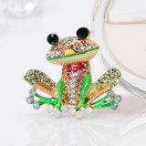 Maxbell Fancy Insect Frog Brooch Wedding Bouquet Accessory Enamel Crystal Pin Brooch - Aladdin Shoppers
