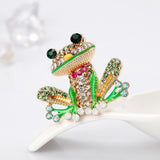 Maxbell Fancy Insect Frog Brooch Wedding Bouquet Accessory Enamel Crystal Pin Brooch - Aladdin Shoppers