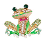 Maxbell Fancy Insect Frog Brooch Wedding Bouquet Accessory Enamel Crystal Pin Brooch - Aladdin Shoppers