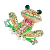 Maxbell Fancy Insect Frog Brooch Wedding Bouquet Accessory Enamel Crystal Pin Brooch - Aladdin Shoppers