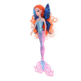 Maxbell Fashion Classic Princess Mermaid Doll Girl Model Doll Toys Play Gift Orange - Aladdin Shoppers