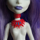 Maxbell Fashion Doll Double Floor Plastic Necklace for Monster High Doll Accs Red - Aladdin Shoppers