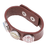 Maxbell Fashion Doll Leather Bracelets & Buttons for 1/12 Dollhouse Model Accs Brown - Aladdin Shoppers