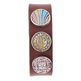 Maxbell Fashion Doll Leather Bracelets & Buttons for 1/12 Dollhouse Model Accs Brown - Aladdin Shoppers