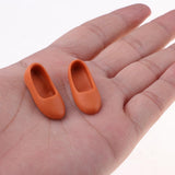 Maxbell Fashion Doll Shoes Sandals for 1/6 BJD Doll Dress up Accessory Orange - Aladdin Shoppers