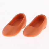 Maxbell Fashion Doll Shoes Sandals for 1/6 BJD Doll Dress up Accessory Orange - Aladdin Shoppers