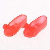 Maxbell Fashion Doll Shoes Sandals for 1/6 BJD Doll Dress up Accessory Red A - Aladdin Shoppers