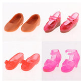 Maxbell Fashion Doll Shoes Sandals for 1/6 BJD Doll Dress up Accessory Red A - Aladdin Shoppers