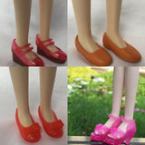 Maxbell Fashion Doll Shoes Sandals for 1/6 BJD Doll Dress up Accessory Red A - Aladdin Shoppers