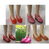 Maxbell Fashion Doll Shoes Sandals for 1/6 BJD Doll Dress up Accessory Red A - Aladdin Shoppers