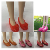 Maxbell Fashion Doll Shoes Sandals for 1/6 BJD Doll Dress up Accessory Red A - Aladdin Shoppers