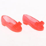 Maxbell Fashion Doll Shoes Sandals for 1/6 BJD Doll Dress up Accessory Red A - Aladdin Shoppers