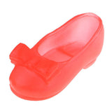 Maxbell Fashion Doll Shoes Sandals for 1/6 BJD Doll Dress up Accessory Red A - Aladdin Shoppers