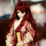 Maxbell Fashion Girl Doll Long Curly Hair for 1/3 BJD Doll DIY Supplies Wine Red - Aladdin Shoppers
