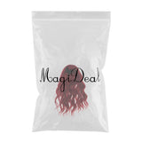 Maxbell Fashion Girl Doll Long Curly Hair for 1/3 BJD Doll DIY Supplies Wine Red - Aladdin Shoppers