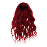 Maxbell Fashion Girl Doll Long Curly Hair for 1/3 BJD Doll DIY Supplies Wine Red - Aladdin Shoppers